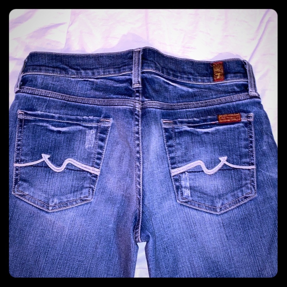 7 For All Of Mankind Blue jeans. Like new !